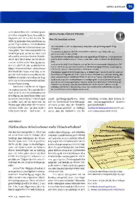 Vorschauseite 2: Eine Tür abzuschließen, erfordert eine Genehmigung des Betreuungsgerichts