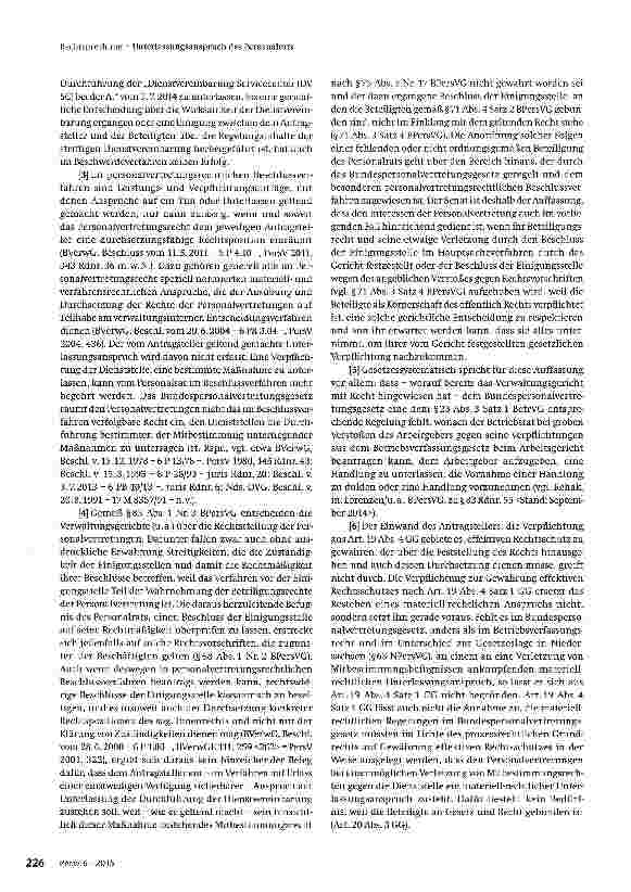 Vorschauseite 2: Unterlassungsanspruch des Personalrats