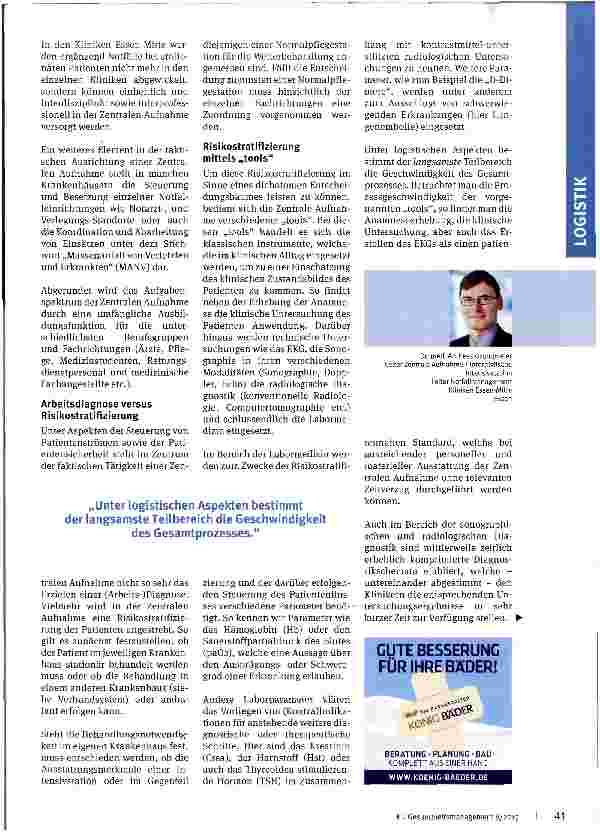 Vorschauseite 2: Neue Taktik in Klinik und Labor