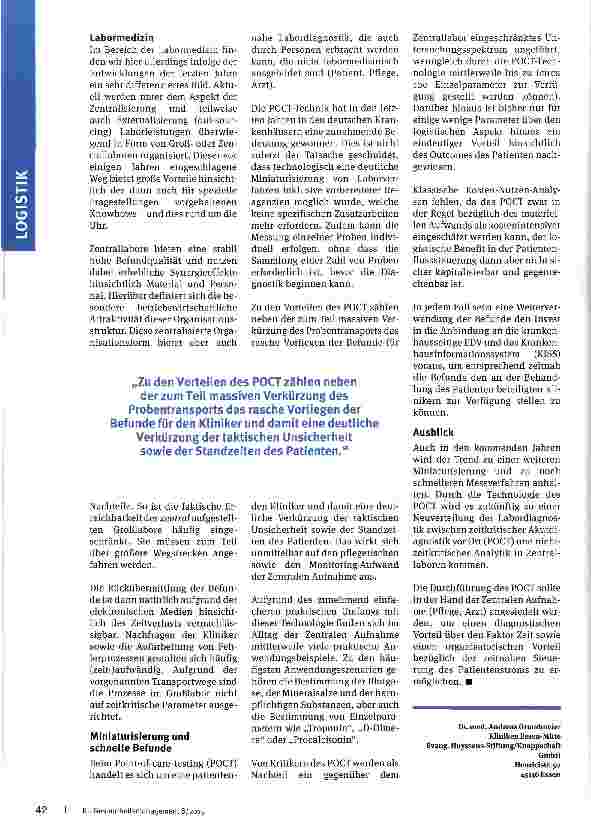 Vorschauseite 3: Neue Taktik in Klinik und Labor