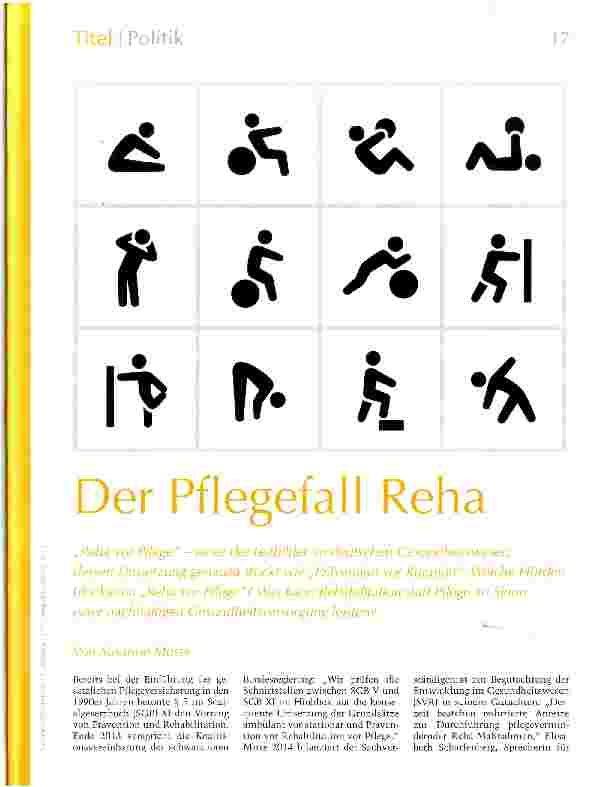 Vorschauseite 1: Der Pflegefall Reha