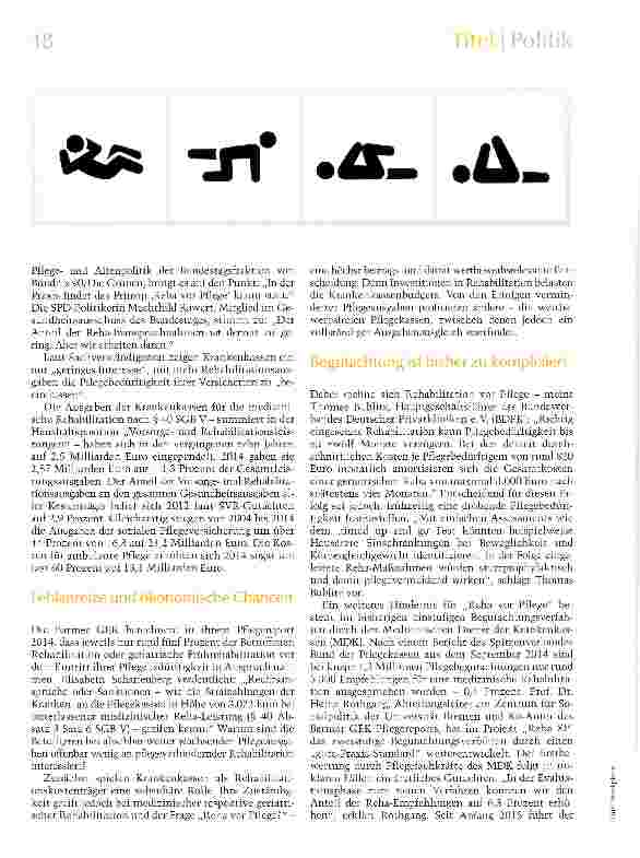 Vorschauseite 2: Der Pflegefall Reha