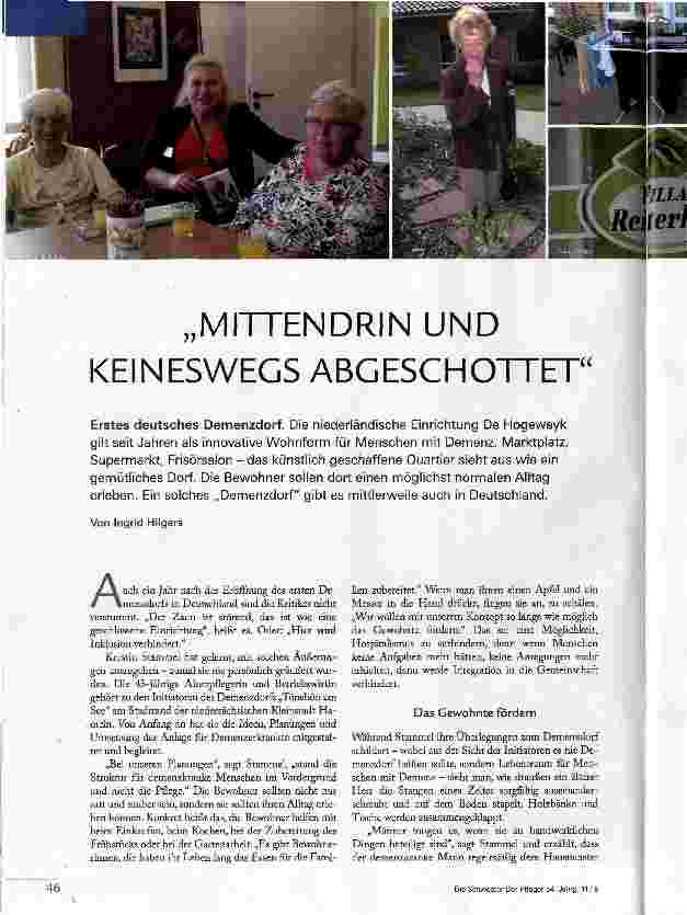 Vorschauseite 1: MITTENDRIN UND KEINESWEGS ABGESCHOTTET