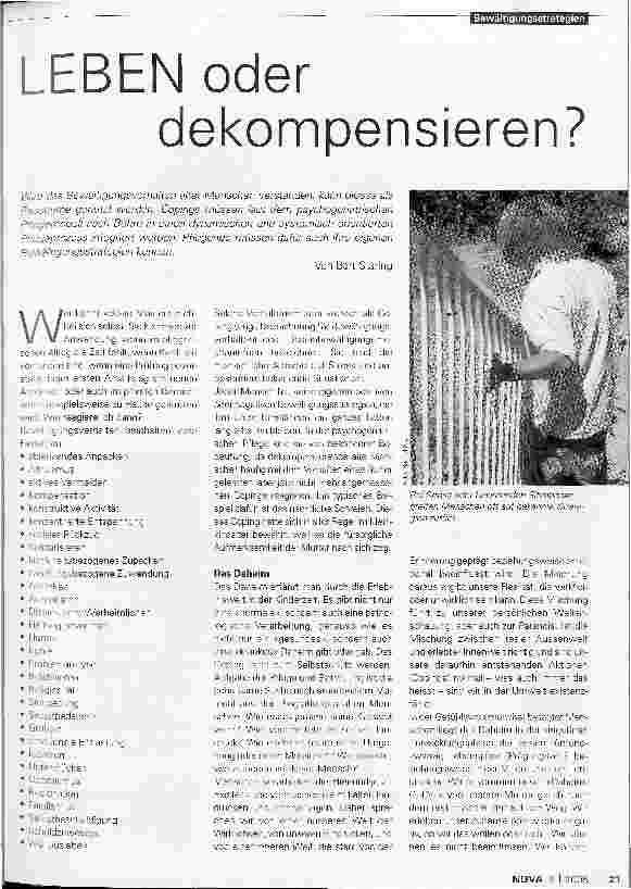 Vorschauseite 1: LEBEN oder dekompensieren?