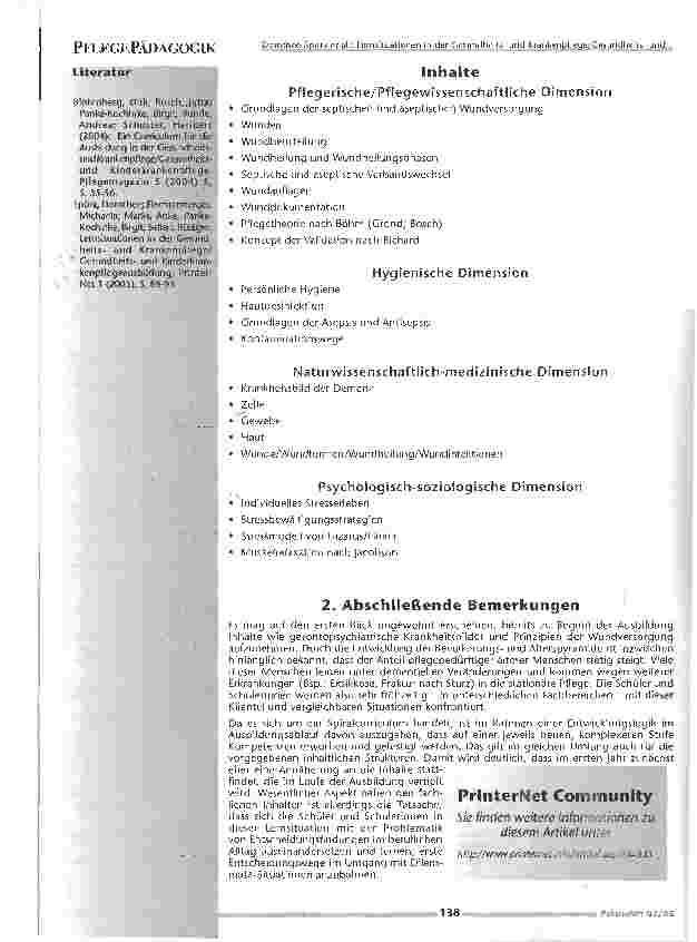 Vorschauseite 6: Lernsituationen in der Gesundheitsund Krankenpflege/ Gesundheitsund Kinderkrankenpflegeausbildung