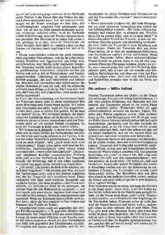 Vorschauseite 3: Trauern - auf dem Weg zu neuen Leben