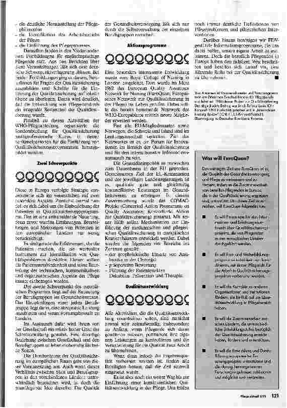 Vorschauseite 2: Qualitätssicherung in Europa