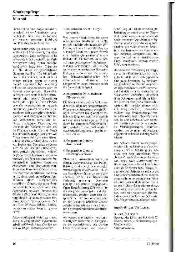 Vorschauseite 3: Der Chirurg und seine Schwester - Traum und Wirklichkeit