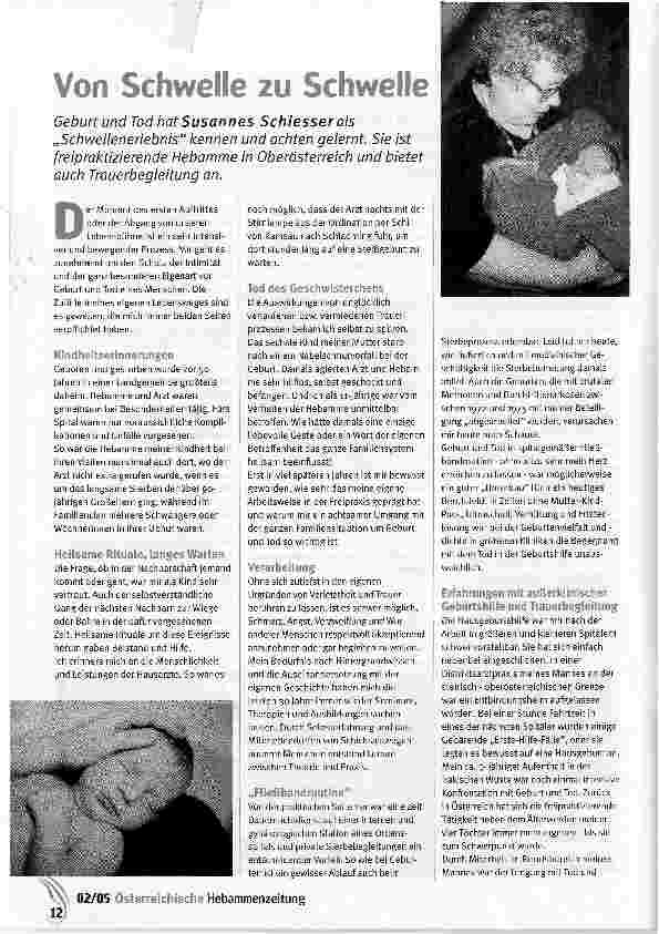 Vorschauseite 1: Von Schwelle zu Schwelle