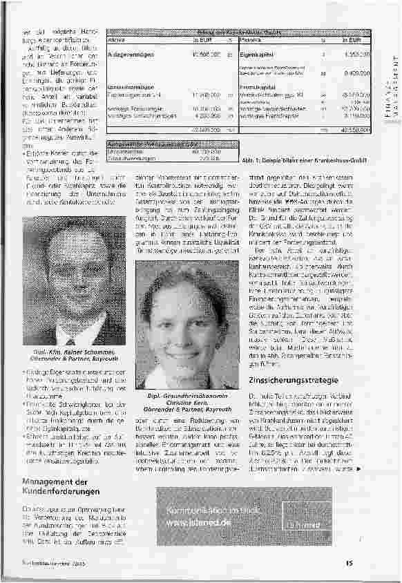Vorschauseite 2: Überschaubarer AufwandOptimiertes Finanzmanagement als Baustein der Zukunftssicherung von Krankenhäusern