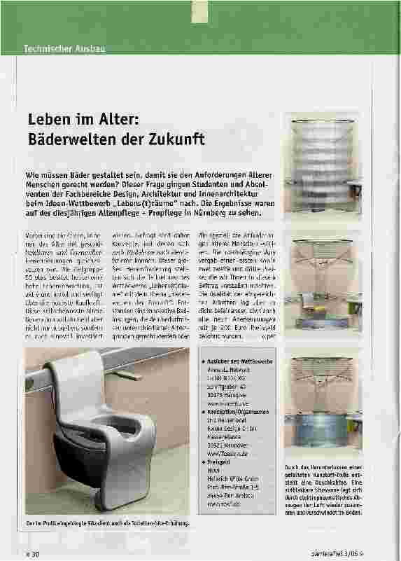 Vorschauseite 1: Leben im Alter: Bäderwelten der Zukunft