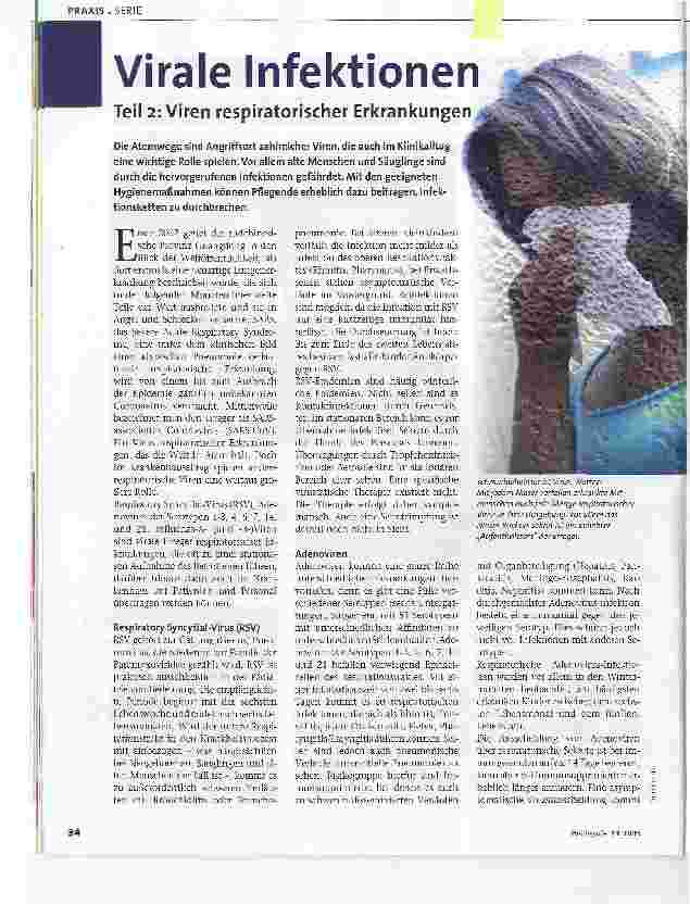 Vorschauseite 1: Virale InfektionenTeil 2: Viren respiratorischer Erkrankungen