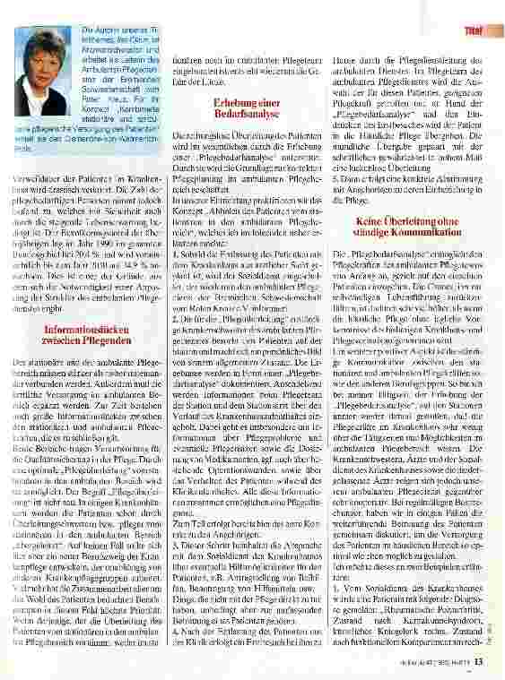 Vorschauseite 2: Betreute Überleitung Beispiele aus der Praxis
