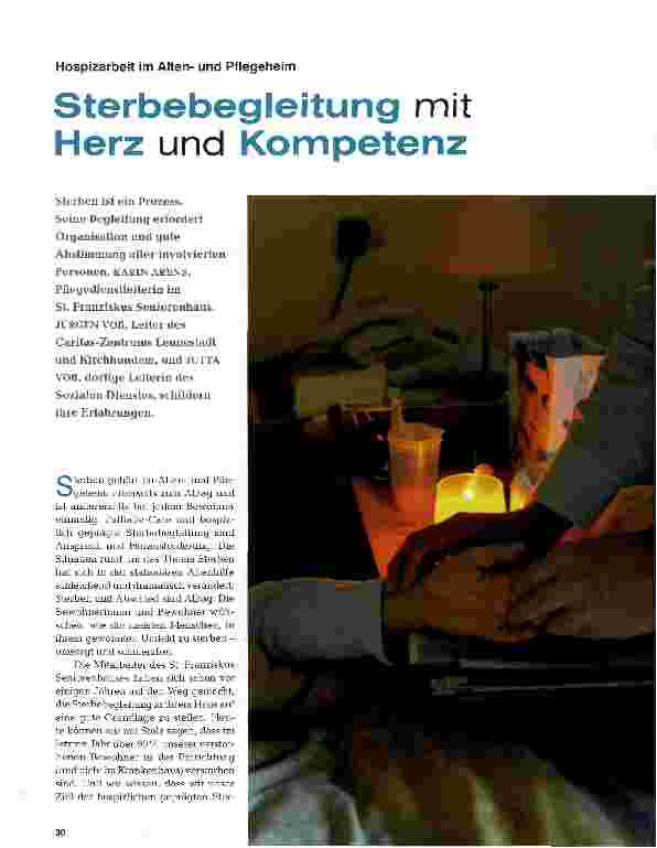 Vorschauseite 1: Sterbebegleitung mit Herz und Kompetenz