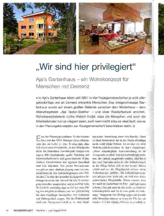Vorschauseite 1: Wir sind hier privilegiert