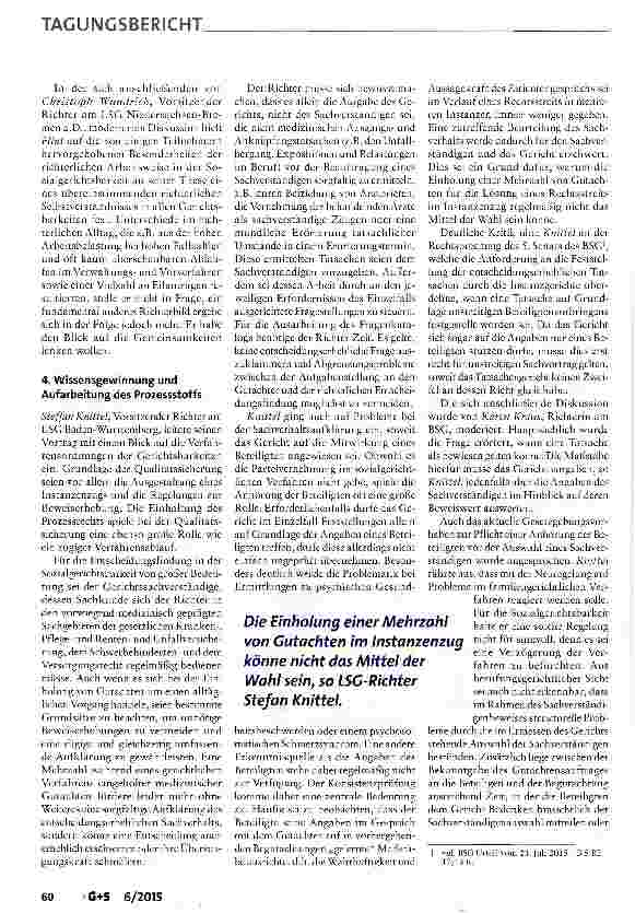 Vorschauseite 4: Die Sozialrechtsprechung im Wandel der Anforderungen -47. Richterwoche des Bundessozialgerichts