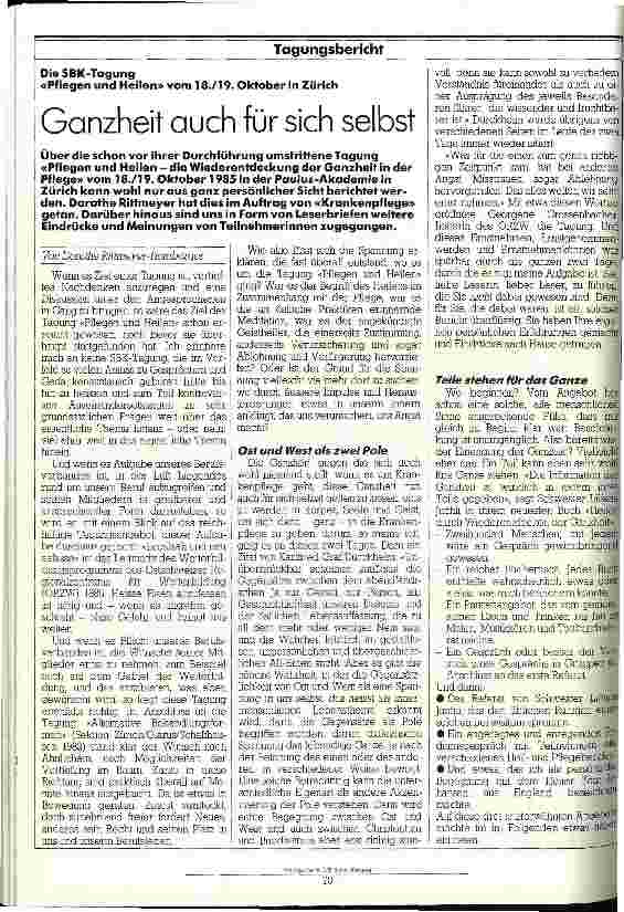 Vorschauseite 1: Ganzheit auch für sich selbst