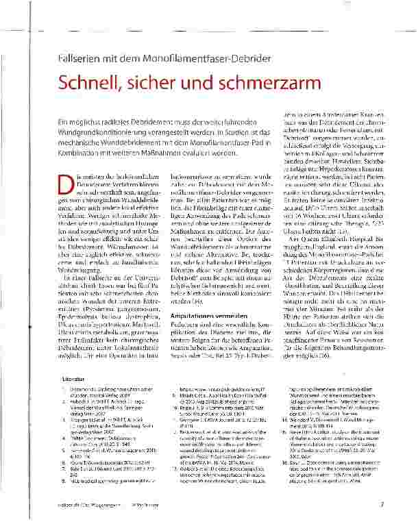 Vorschauseite 1: Schnell, sicher und schmerzarm