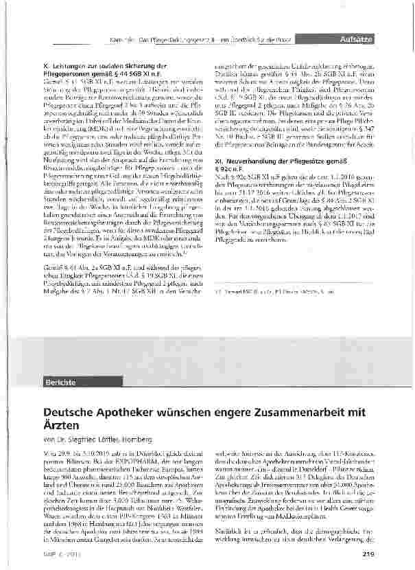 Vorschauseite 4: Das Pflegestärkungsgesetz II - ein Überblick für die Praxis