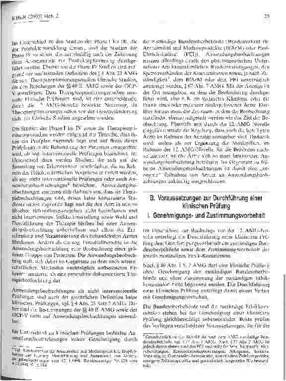 Vorschauseite 2: Rechtliche Grundlagen der klinischen Prüfung von Arzneimitteln am Menschen