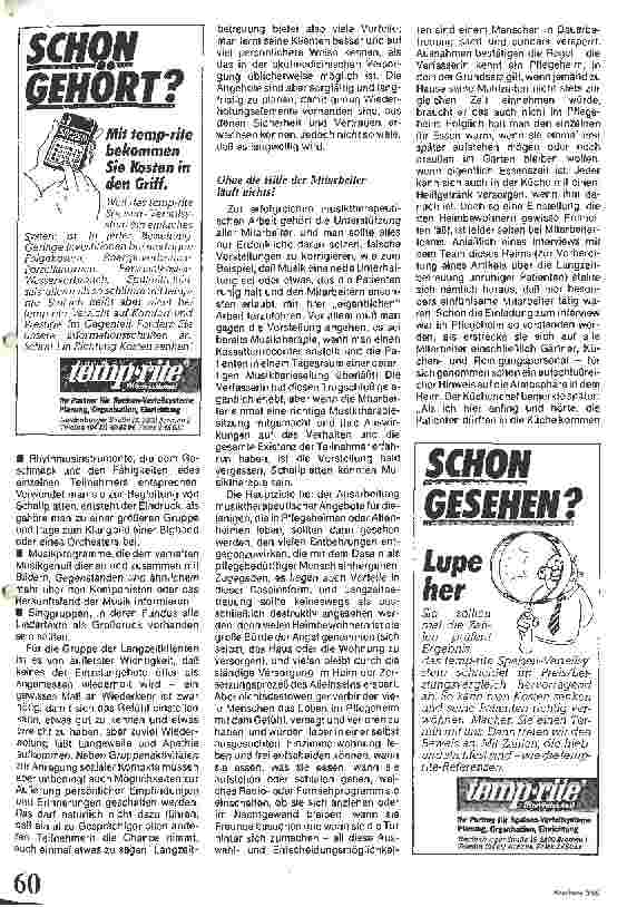 Vorschauseite 3: Musiktherapie im Pflegeheim