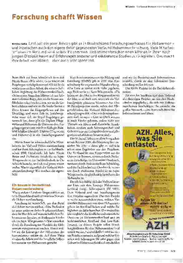 Vorschauseite 1: Forschung schafft Wissen