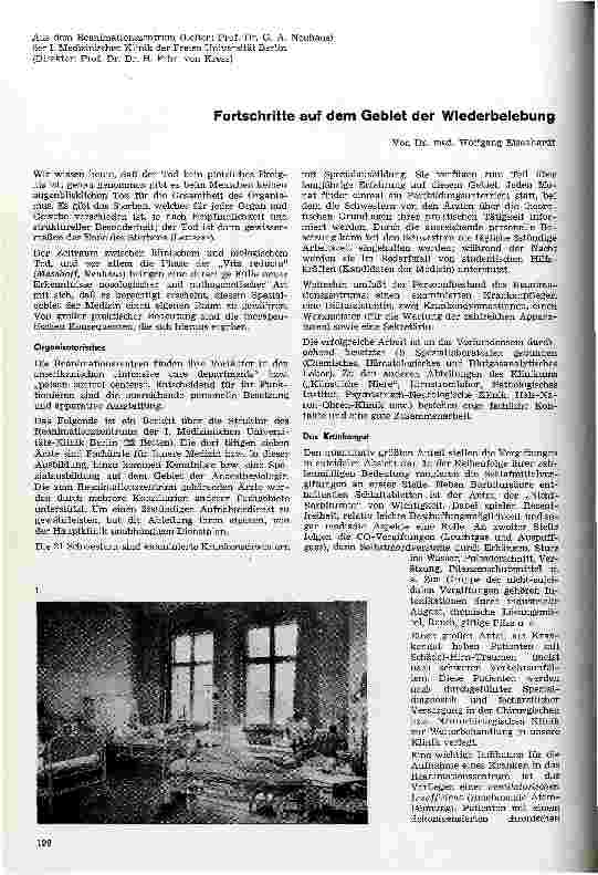 Vorschauseite 1: Fortschritte auf dem Gebiet der Wiederbelebung