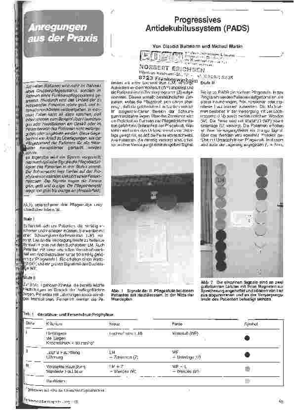 Vorschauseite 1: Progressive Antidekubitussystem
