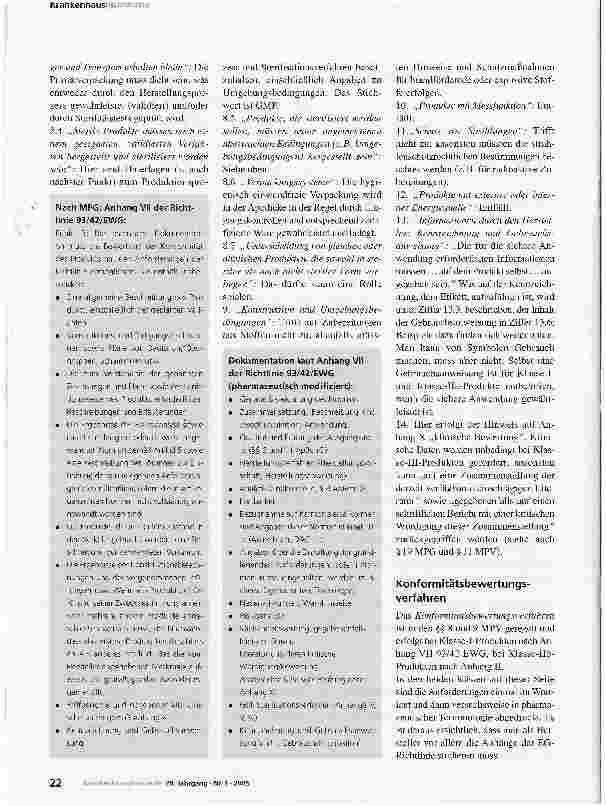 Vorschauseite 3: Das Medizinproduktegesetz in der Eigenherstellung