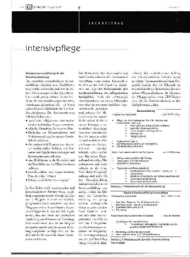 Vorschauseite 3: intensivpflegeein tätiskeitsbereich stellt sich vor
