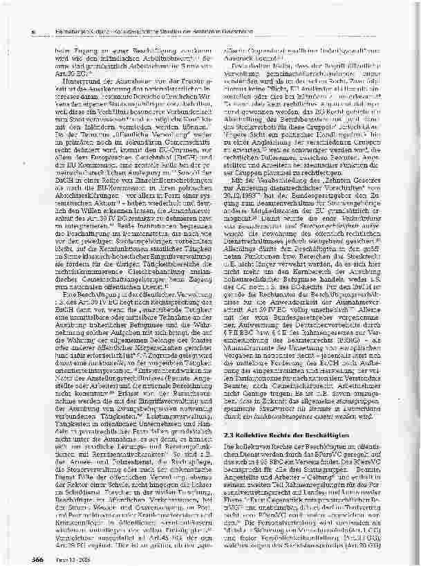 Vorschauseite 3: Kollektivrechtliche Situation der Beamten in Deutschland