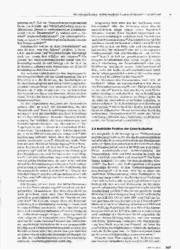 Vorschauseite 4: Kollektivrechtliche Situation der Beamten in Deutschland
