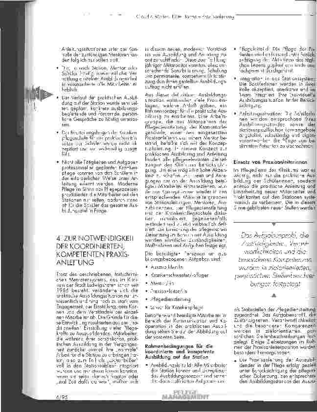Vorschauseite 4: Praxisanleitung - mehr aus nur mal was gezeigt bekommen