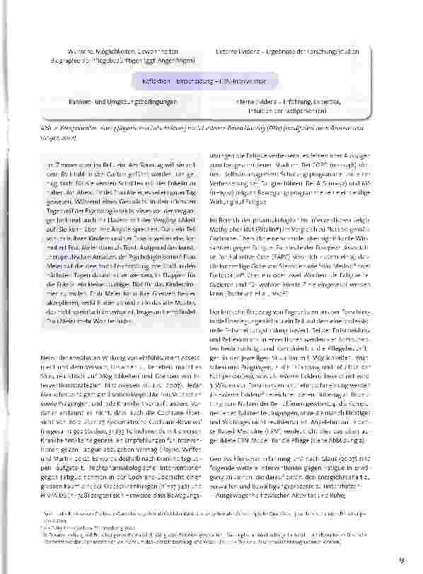 Vorschauseite 3: Fatigue in der Palliative Care Möglichkeiten der Pflege