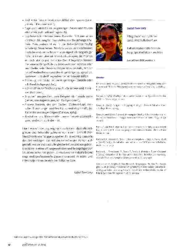 Vorschauseite 4: Fatigue in der Palliative Care Möglichkeiten der Pflege