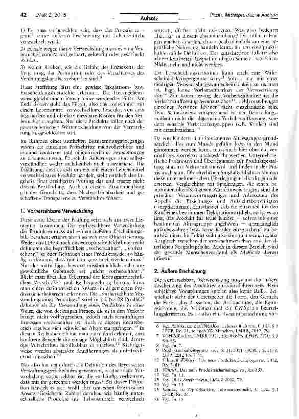 Vorschauseite 2: Mit Lebensmitteln verwechselbare Produkte: Eine rechtspraktische Analyse - Was ist? Was kommt?