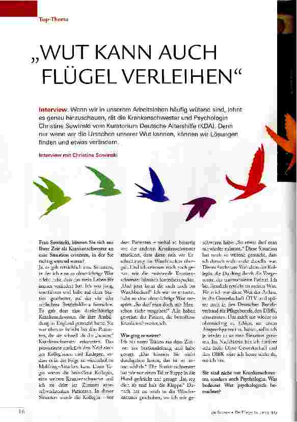 Vorschauseite 1: WUT KANN AUCH FLÜGEL VERLEIHEN