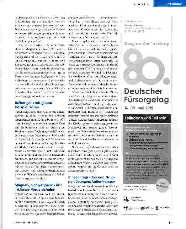 Vorschauseite 2: Wie weit sind wir auf dem Weg zu inklusiven Schulen?