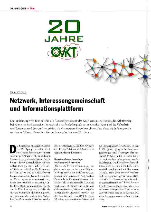 Vorschauseite 1: Netzwerk, Interessengemeinschaft und Informationsplattform