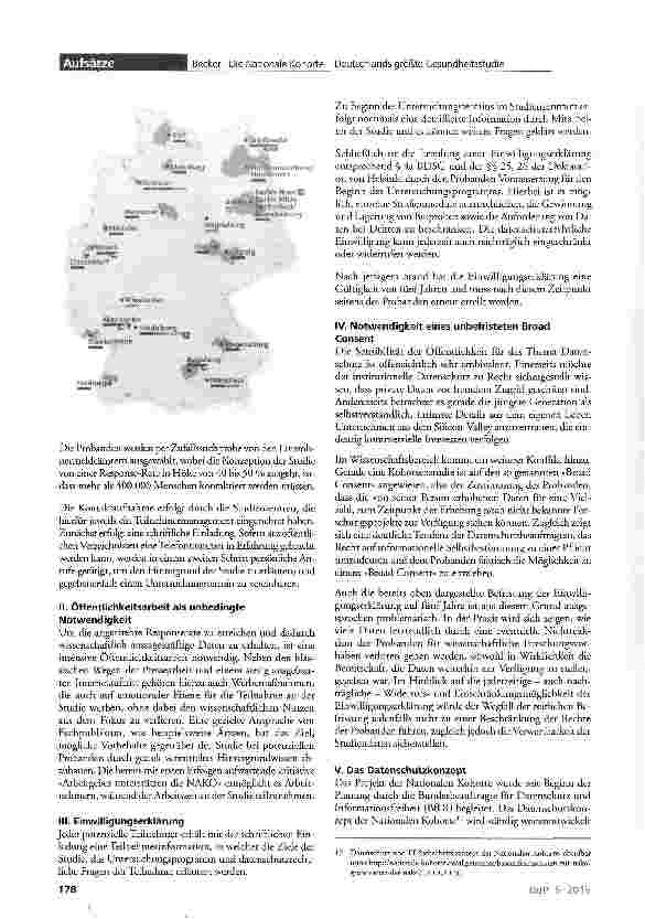 Vorschauseite 4: Die Nationale Kohorte-Deutschlands größte Gesundheitsstudie