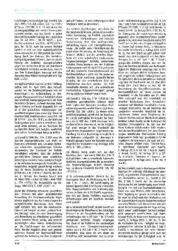 Vorschauseite 3: Zur vorläufigen Unterbringung