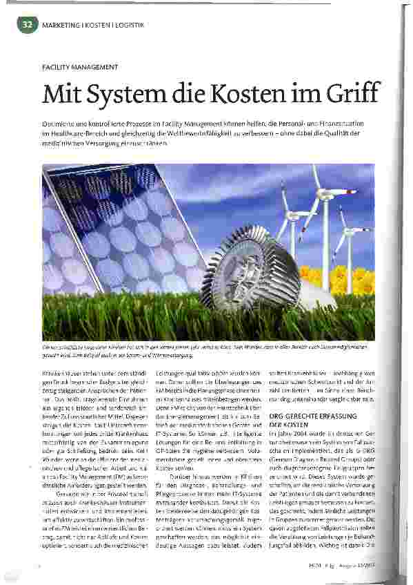 Vorschauseite 1: Mit System die Kosten im Griff