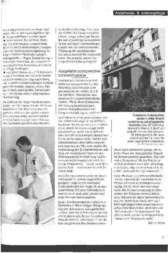 Vorschauseite 2: Verstärkte Zusammenarbeit erhöht Überlebenschancen Zentrale Überwachungseinheit im KH Göttlicher Heiland (Wien) mit neuartiger Konzeption