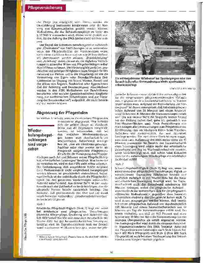 Vorschauseite 4: Der Stufenplan Pflegeversicherung