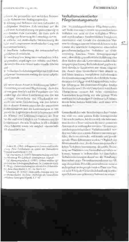 Vorschauseite 6: Orientierungen und Ansätze der Pflegeberatung