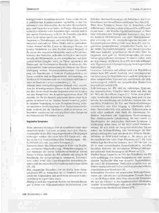 Vorschauseite 2: Nicht-motorische Symptome des idiopathischen Parkinson-Syndroms