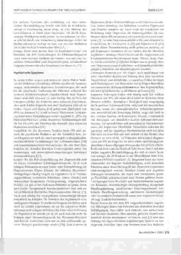 Vorschauseite 3: Nicht-motorische Symptome des idiopathischen Parkinson-Syndroms