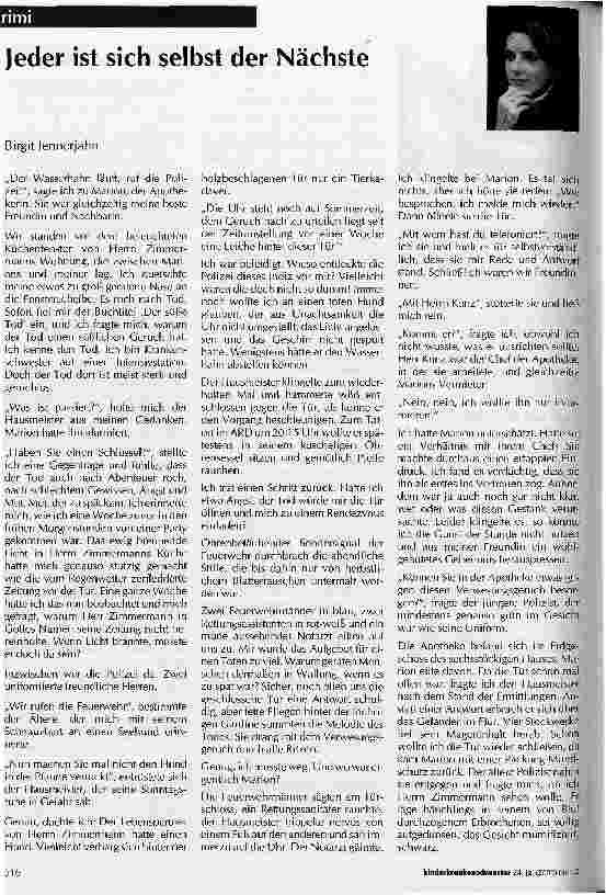 Vorschauseite 1: Jeder ist sich selbst der Nächste