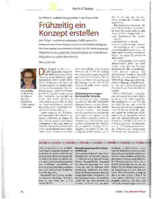 Vorschauseite 1: Frühzeitig ein Konzept erstellen