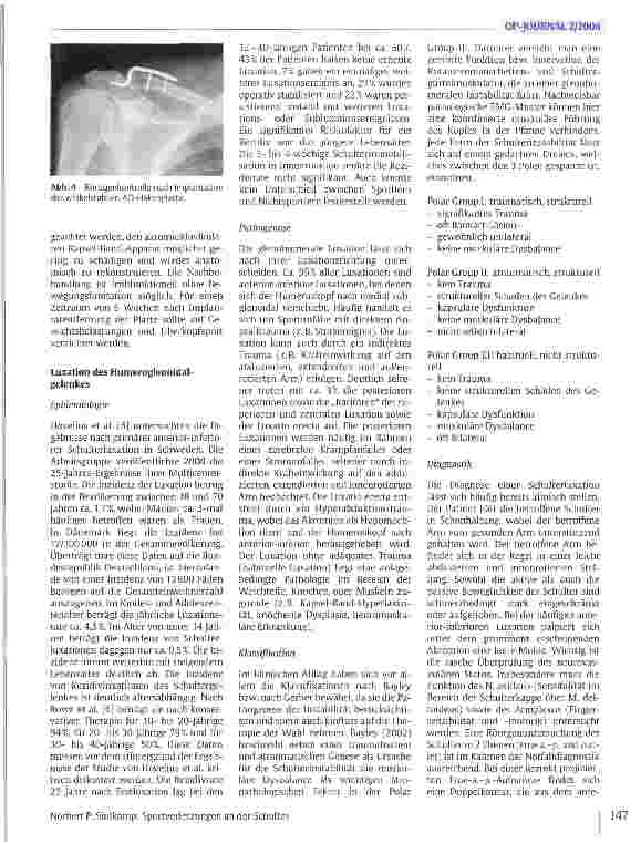 Vorschauseite 4: Sportverletzungen an der Schulter
